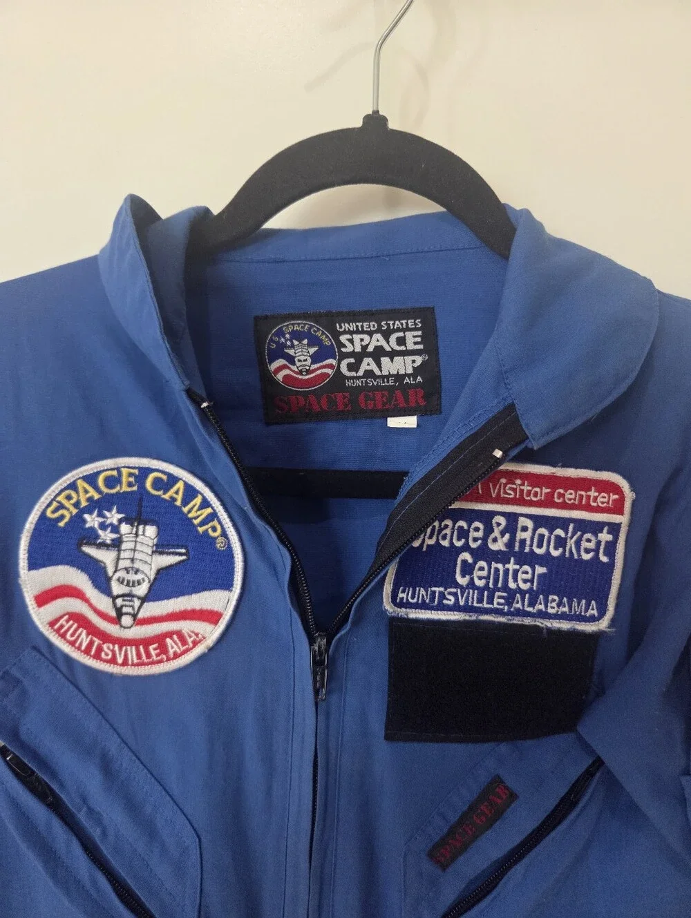 Authentic US NASA Space Camp Blue Flight Jumpsuit 5 Patches